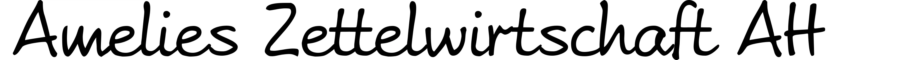 Amelies Zettelwirtschaft AH
