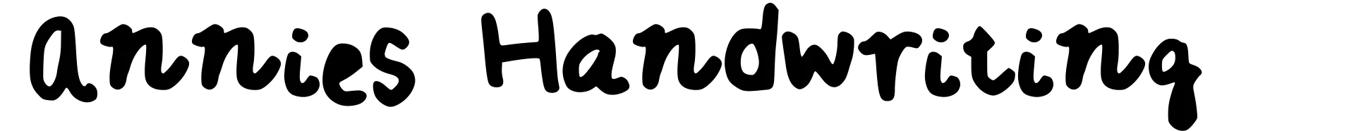 Annies Handwriting