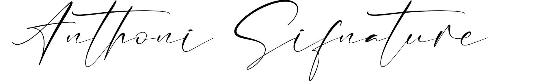 Anthoni Sifnature