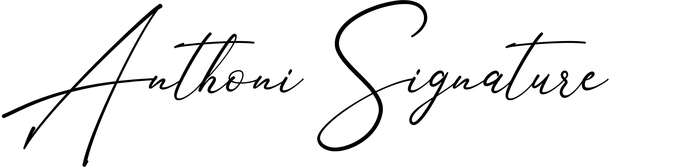 Anthoni Signature