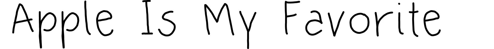 Apple Is My Favorite