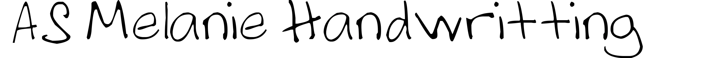 AS Melanie Handwritting