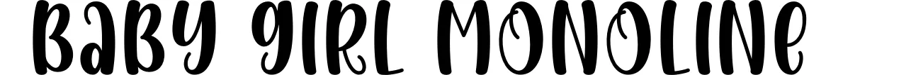 Baby Girl Monoline