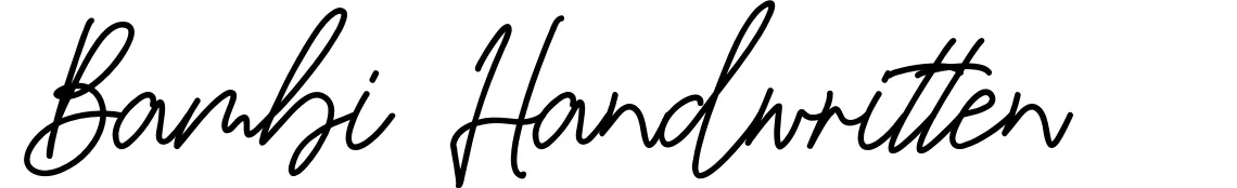Bambi Handwritten
