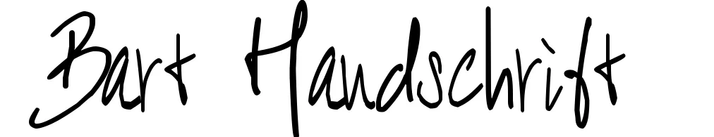 Bart Handschrift
