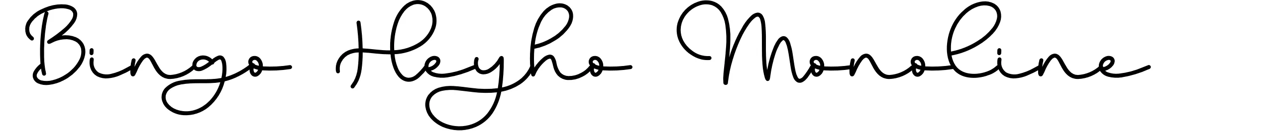 Bingo Heyho Monoline
