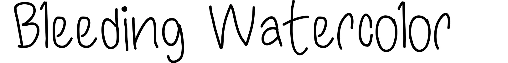 Bleeding Watercolor