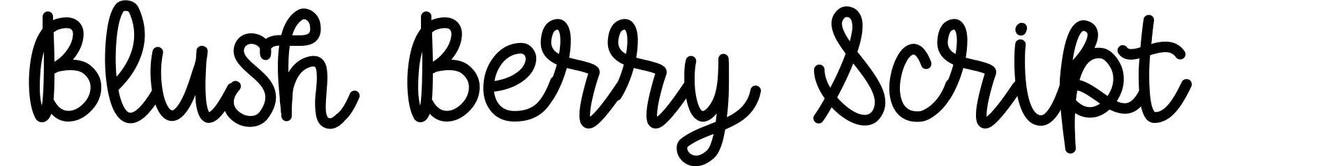 Blush Berry Script