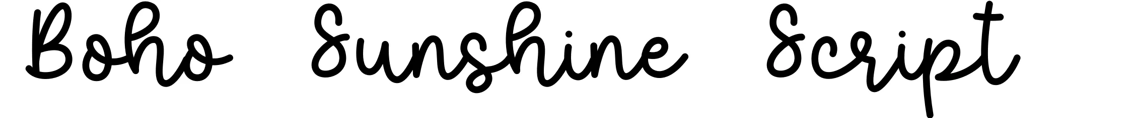 Boho Sunshine Script