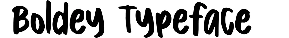 Boldey Typeface
