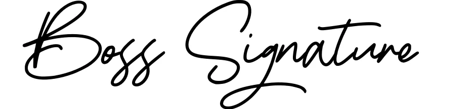 Boss Signature