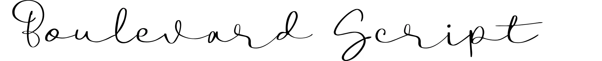 Boulevard Script