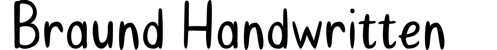 Braund Handwritten