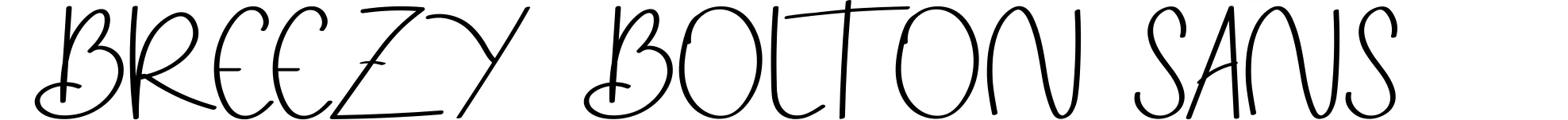 Breezy Bolton Sans
