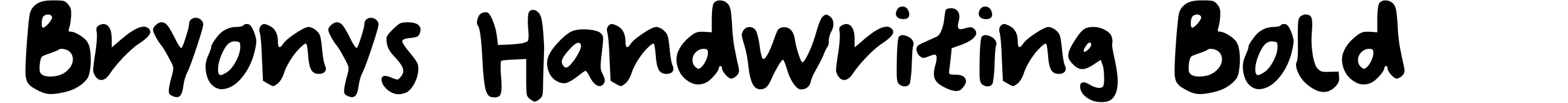 Bryonys Handwriting Bold