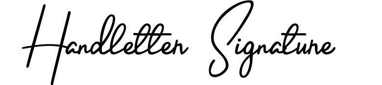 Handletter Signature