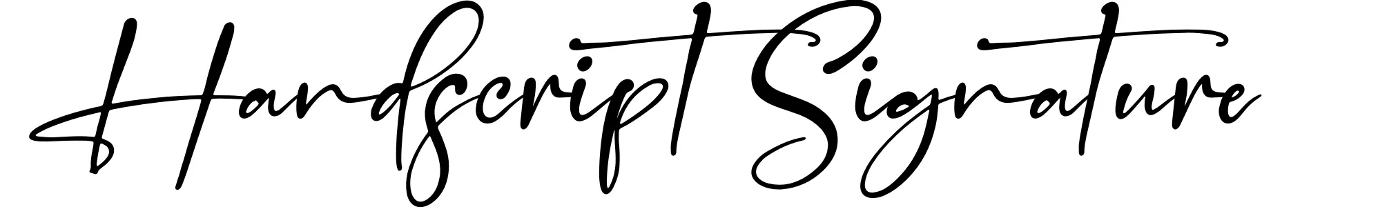 Handscript Signature