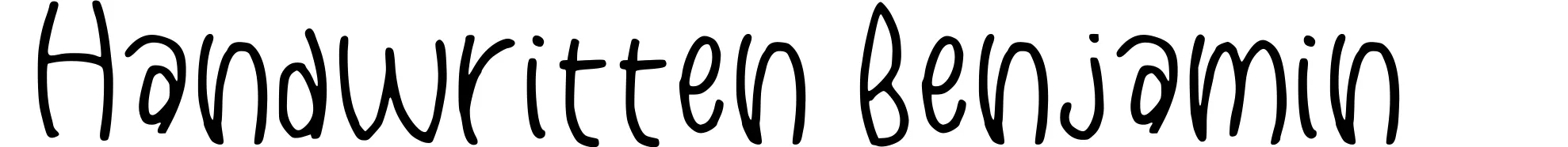 Handwritten Benjamin