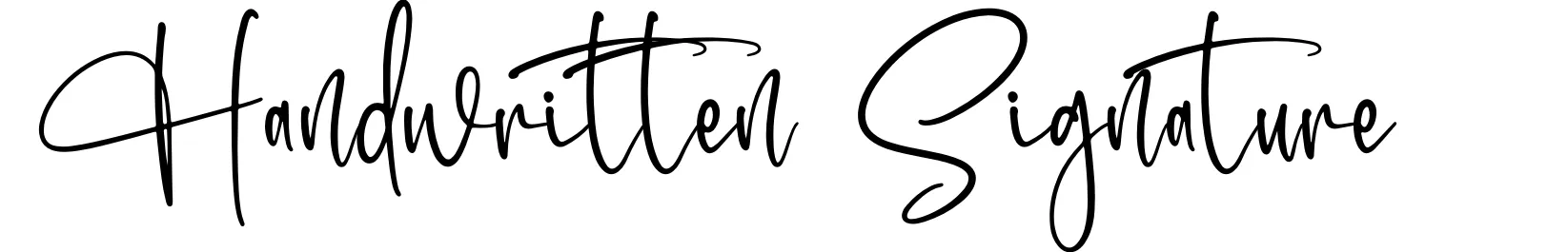 Handwritten Signature