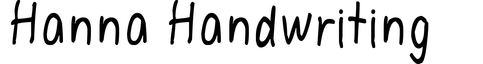 Hanna Handwriting