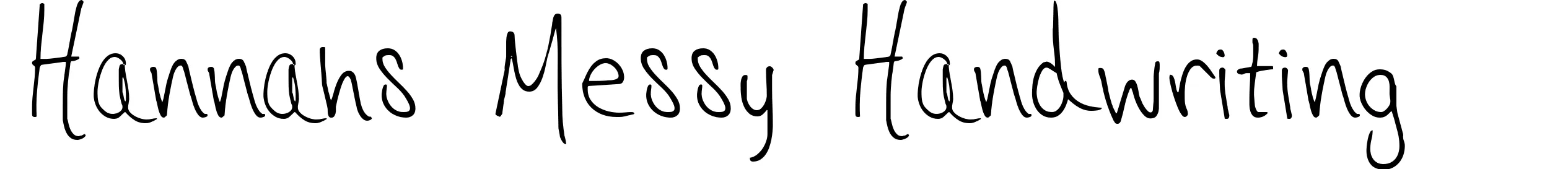 Hannahs Messy Handwriting