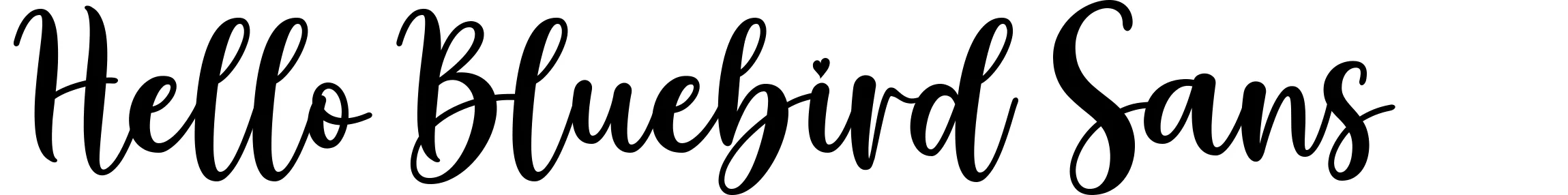 Hello Bluebird Sans