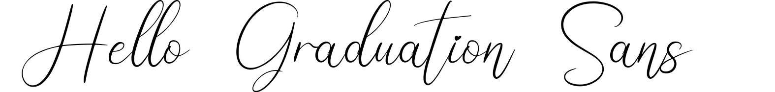 Hello Graduation Sans