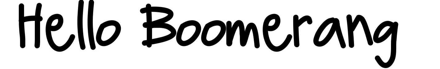 Hello Boomerang