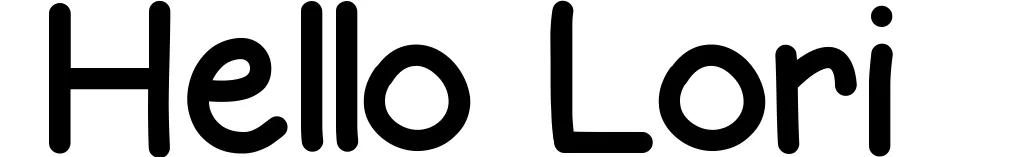 Hello Lori
