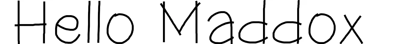 Hello Maddox