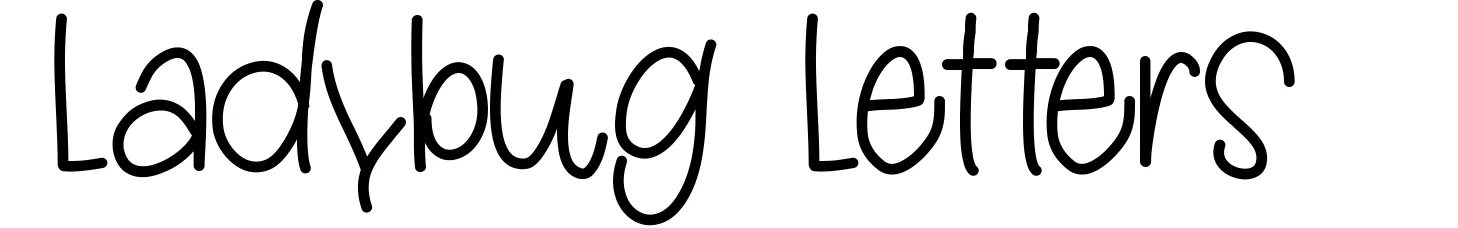 Ladybug Letters