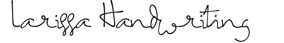 Larissa Handwriting