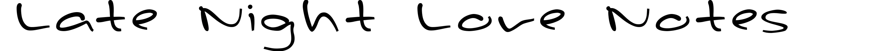 Late Night Love Notes