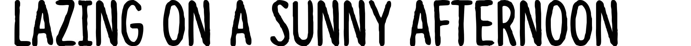 Lazing on a sunny afternoon