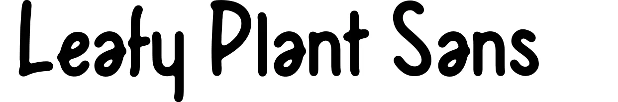 Leafy Plant Sans