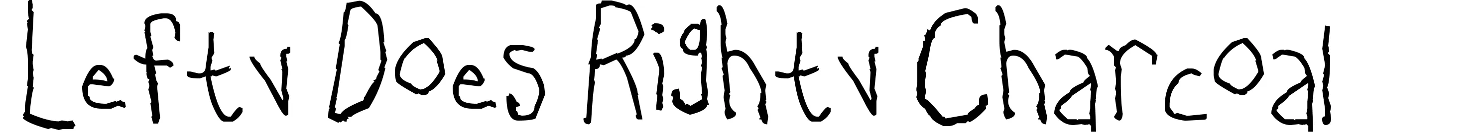 Lefty Does Righty Charcoal