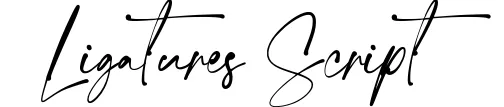Ligatures Script