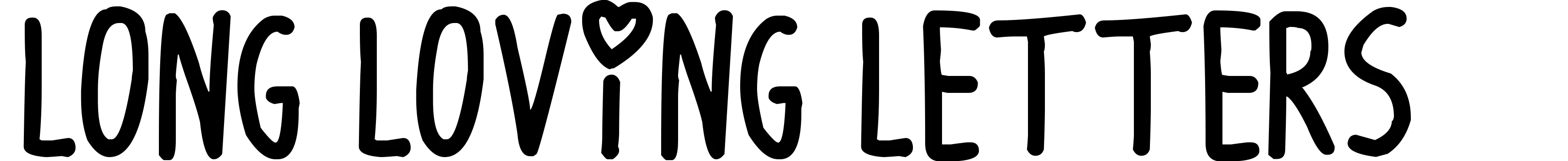 Long Loving Letters
