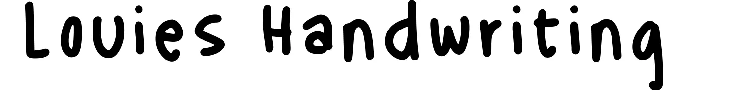 Louies Handwriting