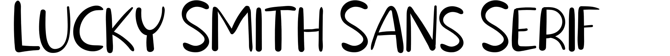 Lucky Smith Sans Serif