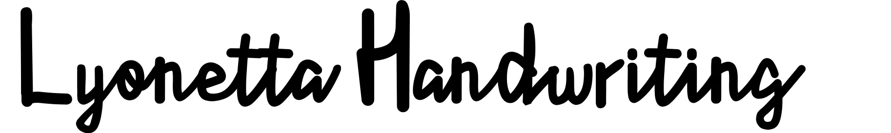 Lyonetta Handwriting