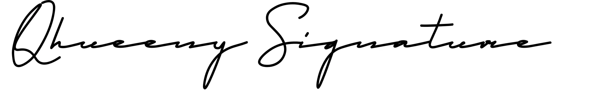 Qhueeny Signature