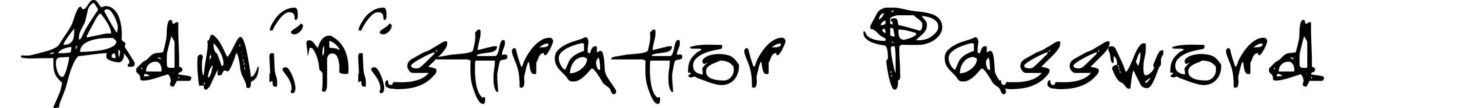 Administrator Password