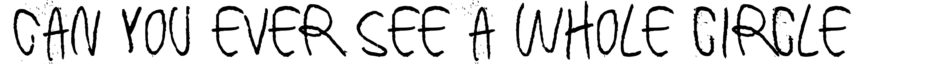 Can you ever see a whole circle