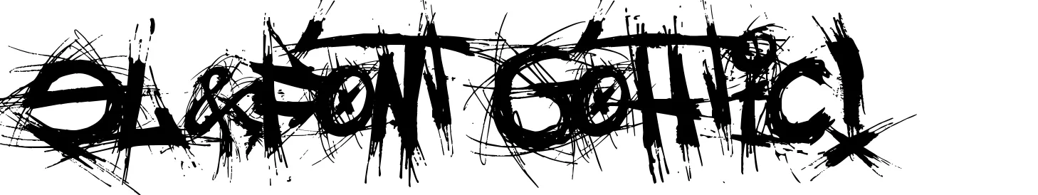 El&Font Gohtic!