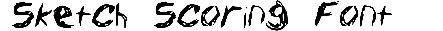 Sketch Scoring Font