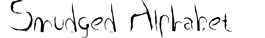 Smudged Alphabet