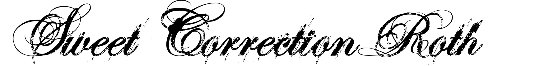 Sweet Correction Roth