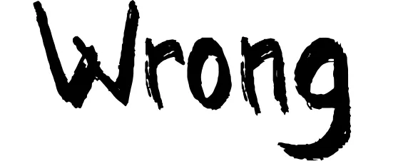 Wrong