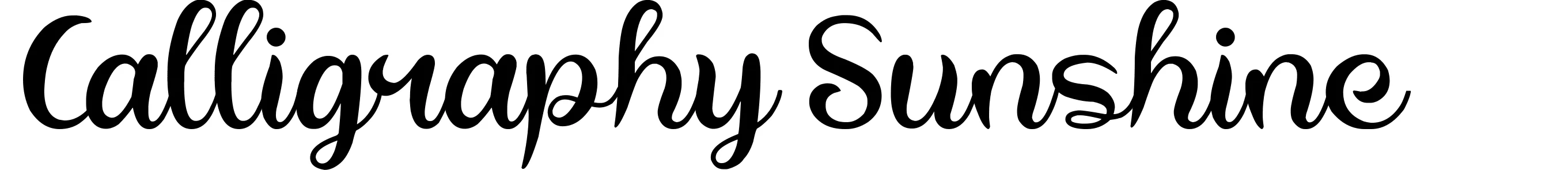 Calligraphy Sunshine